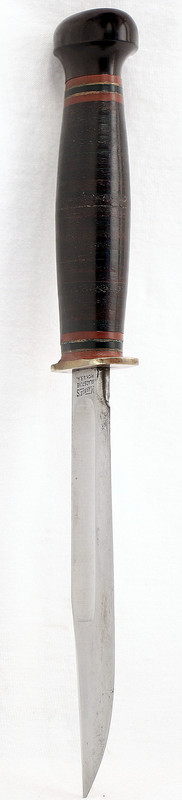 Marble's knife blade edge vertical