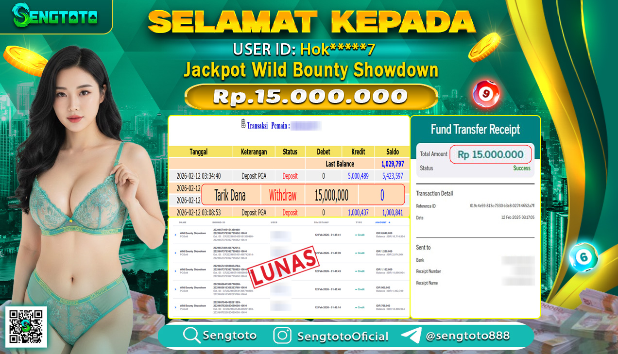 BUKTI PEMBAYARAN SLOT WILD BOUNTY SHOWDOWN