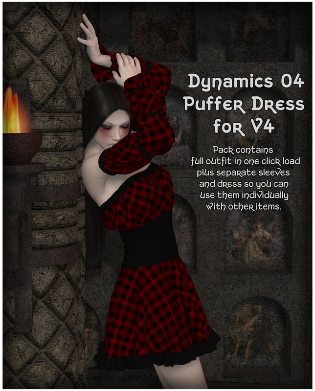 Dynamics 04 – Puffer Dress For V4 [Repost]