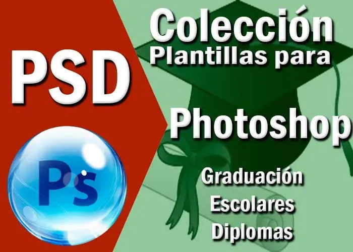 Plantillas psd grados editable photoshop graduación estudiantil