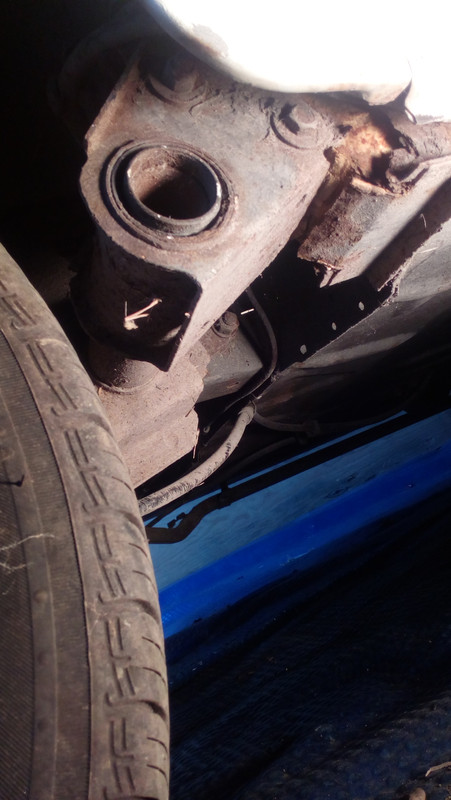 Rouille train arrière