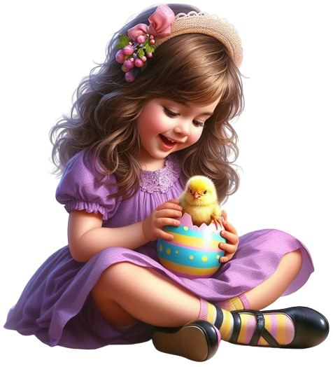 EasterGirl&Chick12AImadeByLoriM3-24