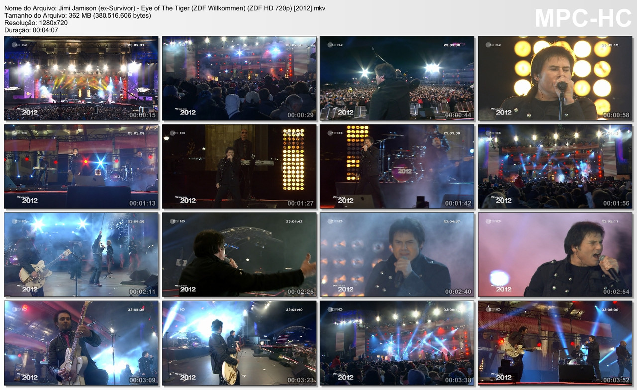 Jimi Jamison (ex-Survivor) - Eye of The Tiger (ZDF Willkommen) (ZDF HD 720p) [2012]