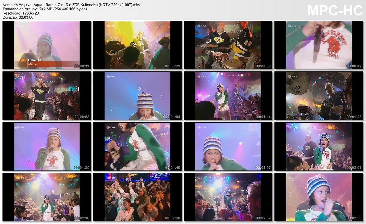 Aqua - Barbie Girl (Die ZDF Kultnacht) (HDTV 720p) [1997]