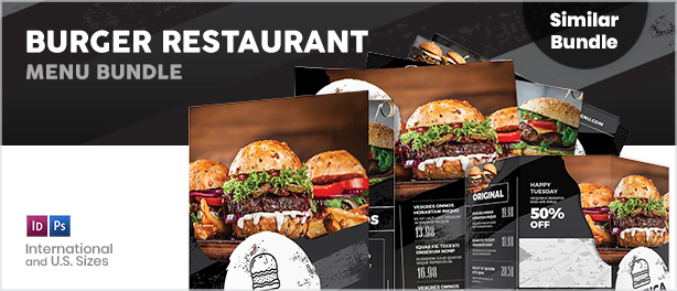 Burger Restaurant Print Bundle 2 - 4