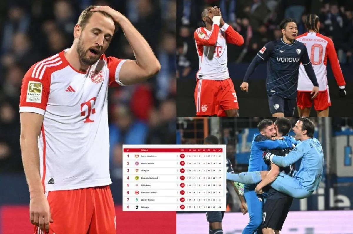 Bayern Munich en crisis: Tercera derrota al hilo y a 8 puntos del Leverkusen