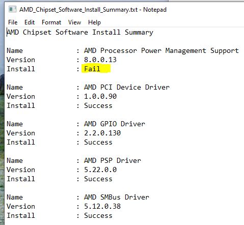 Question - AMD Chipset Driver fail question | Tom's Hardware Forum