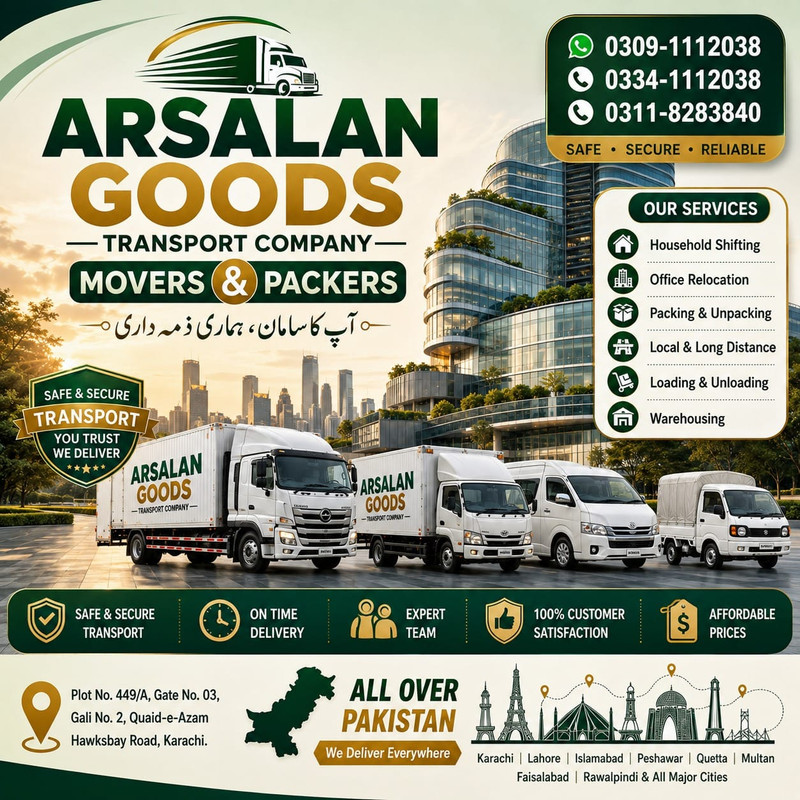 Arsalan Packers & Movers goods transport and moving work in Karachi — photo 9