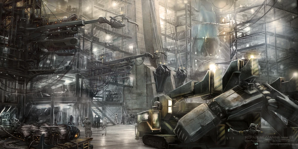 View of the medical bay