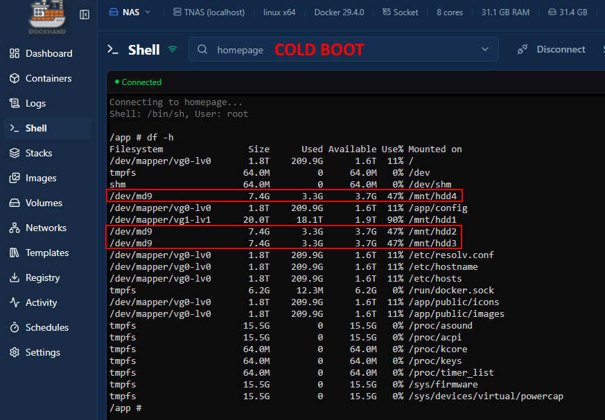 homepage cold boot