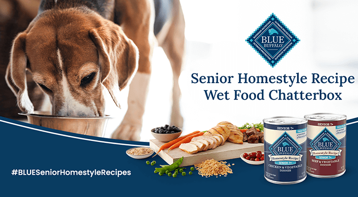 Pamper Your Pup: Chance to Score FREE Blue Buffalo Senior Dog Food Chatterbox Pack Pamper Your Pup: Chance to Score FREE Blue Buffalo Senior Dog Food Chatterbox Pack