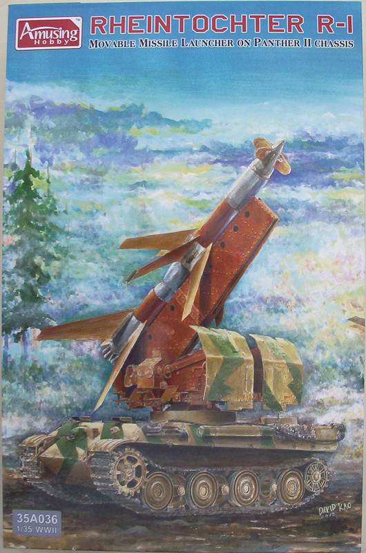 Amusing Hobby 35 Rheintochter R-1 Movable Missile Launcher on Panther II Chassis
