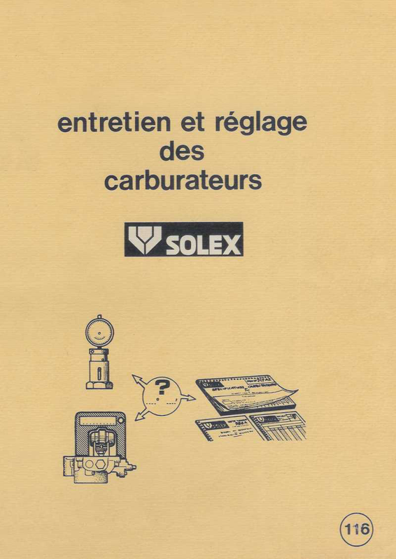 reglage des carburateur solex116