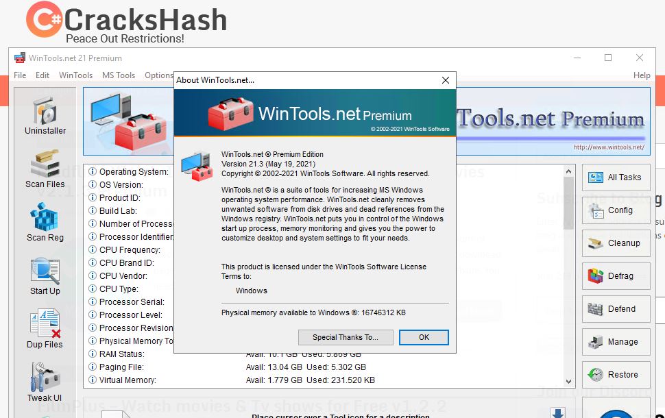 WinTools.net v21.3 (All Editions) + Fix {CracksHash}