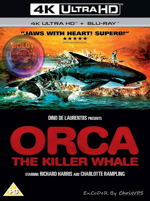 Orka: Wieloryb Zabójca / Orca (1977) MULTI.HDR.DoVi.Hybrid.2160p.BDRemux.DTS.HD.MA.AC3.5.1-ChrisVPS / LEKTOR i NAPISY