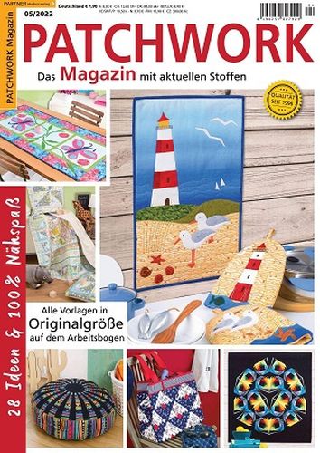 Cover: Patchwork Das Magazin mit aktuellen Stoffen No 05 2022 Cover: Patchwork Das Magazin mit aktuellen Stoffen No 05 2022