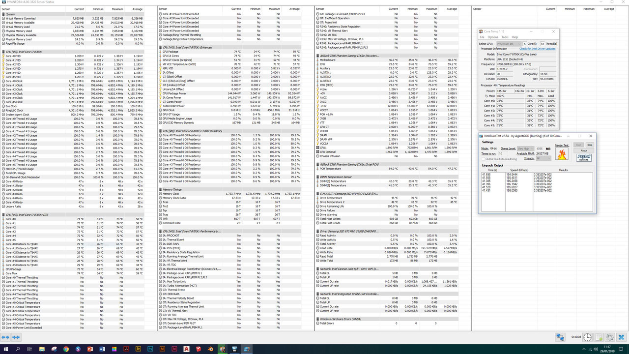 INTEL 8700K TEST 5PASS