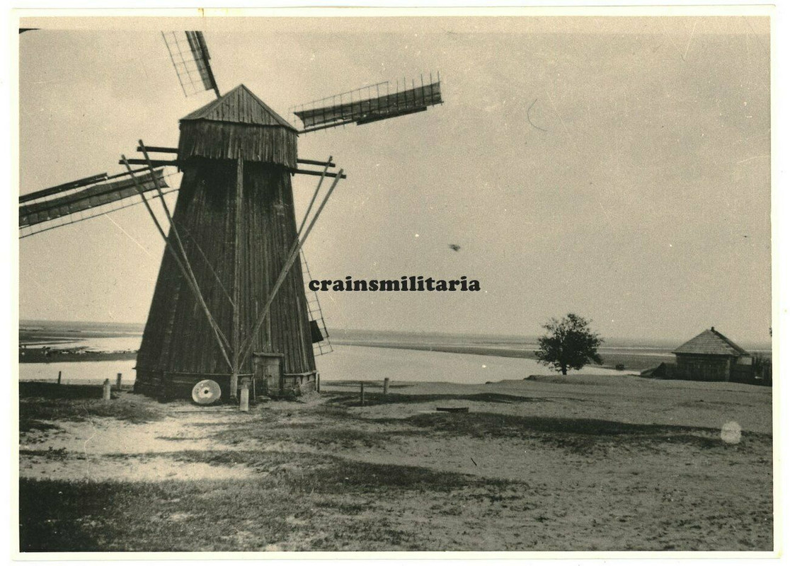 Foto Windmühle Mühle am Beresina Weissrussland 1941