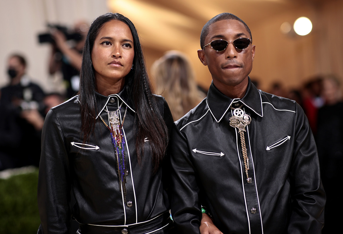 Pharrell & Helen At The MET Gala (2021)