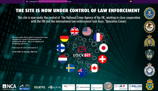 Lockbit website seized