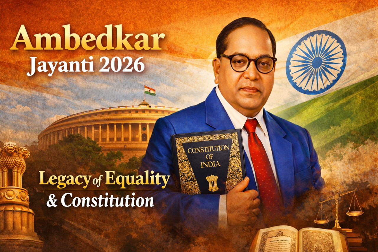 Dr BR Ambedkar Jayanti 2026 India equality constitution tribute national celebration