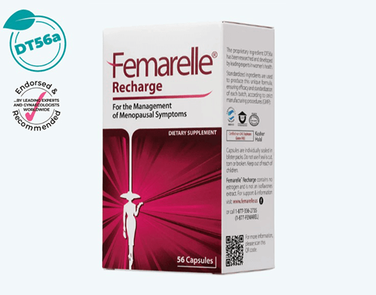 Free Femarelle Recharge Sample: Natural Menopause Relief Supplement Available Now
