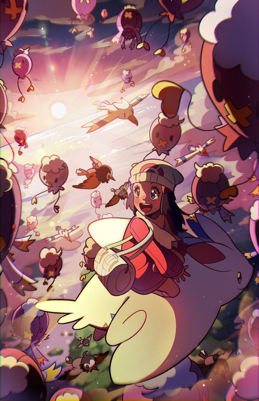 dawn-drifloon-wingull-togekiss-starly-an