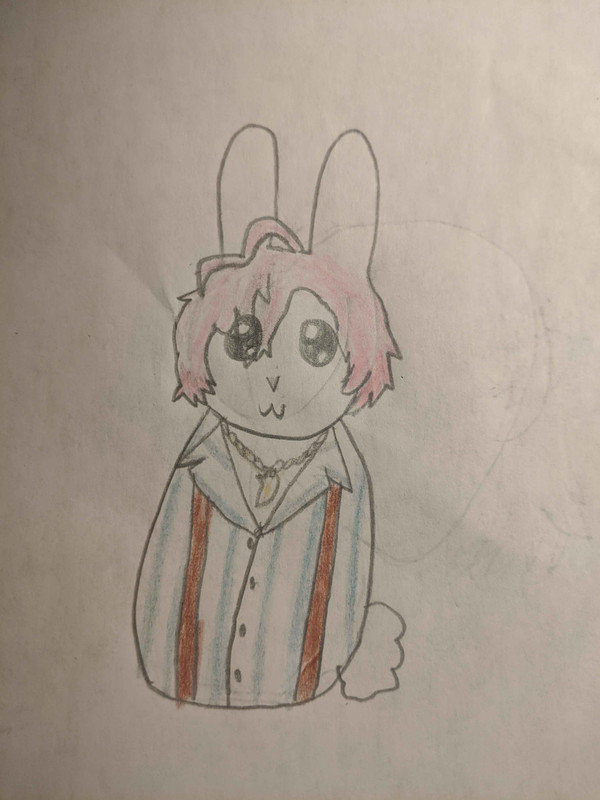 merold fragmem as a little bunny