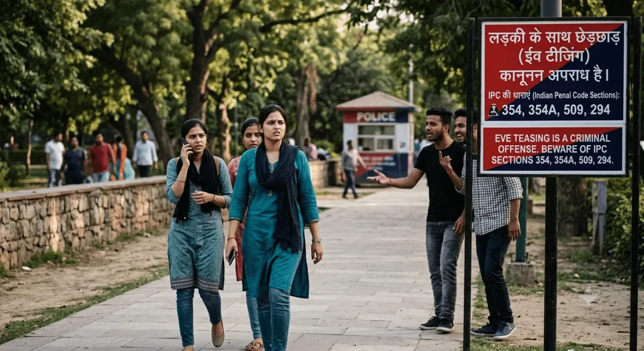 लड़की के साथ छेड़छाड़ में कौन-सी धारा लगती है? Eve Teasing Law