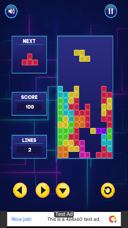 Cyber Block Drop - Puzzle Game Android Studio Project with AdMob Ads + Ready to Publish