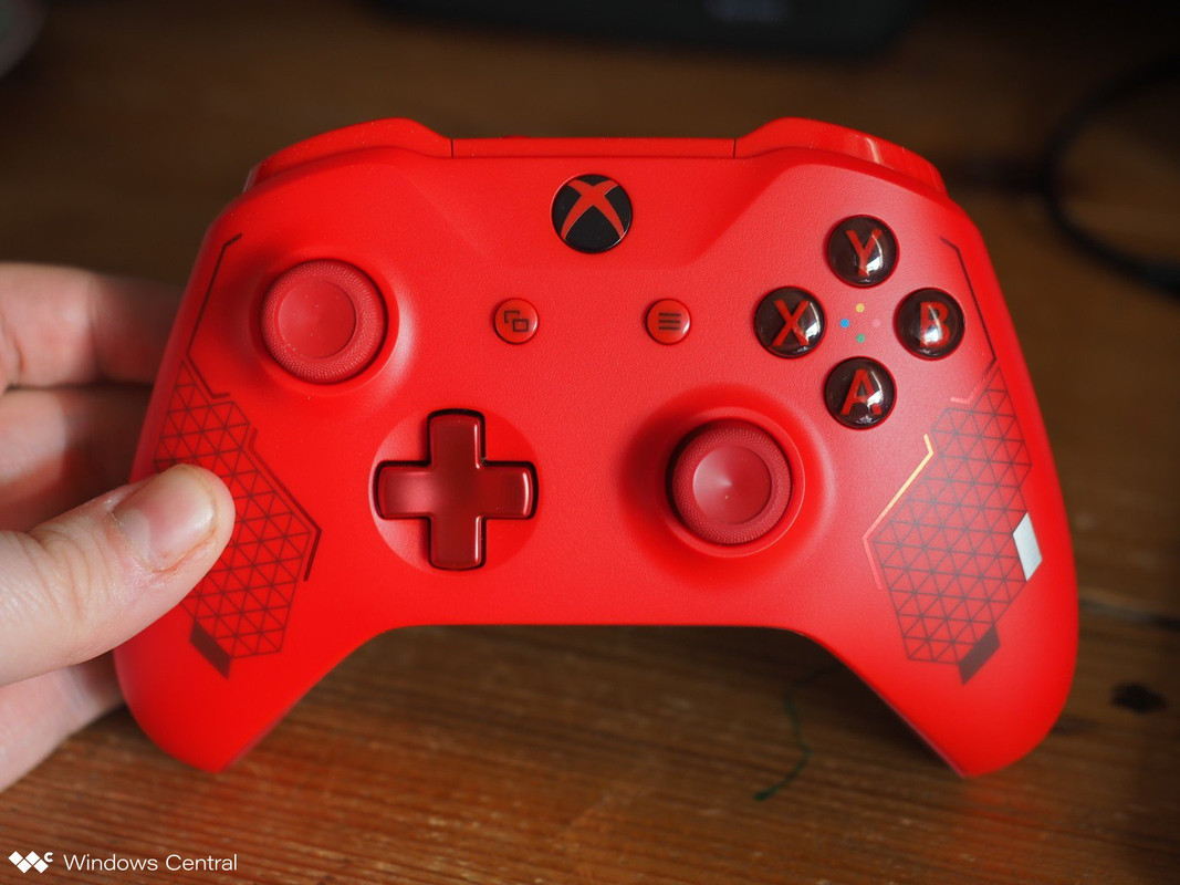 xbox red sport controller