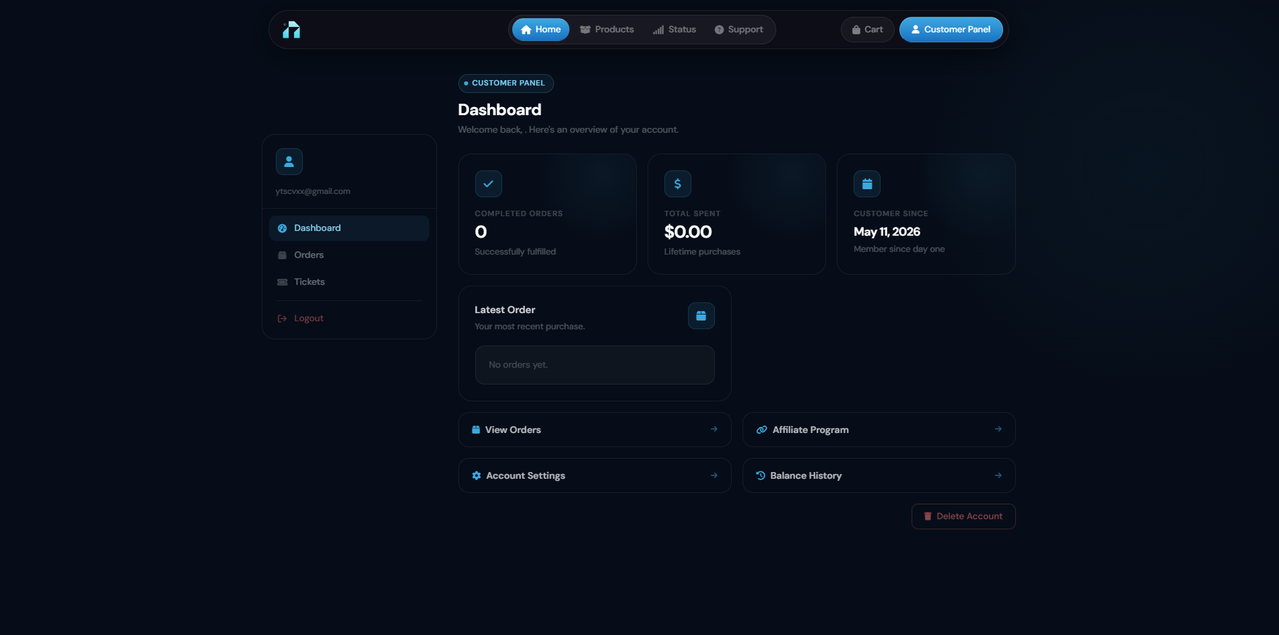 Customer Dashboard