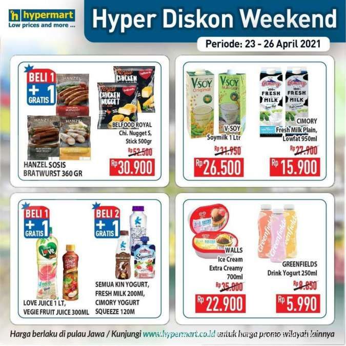 Katalog Promo Hypermart 23-26 April 2021 
