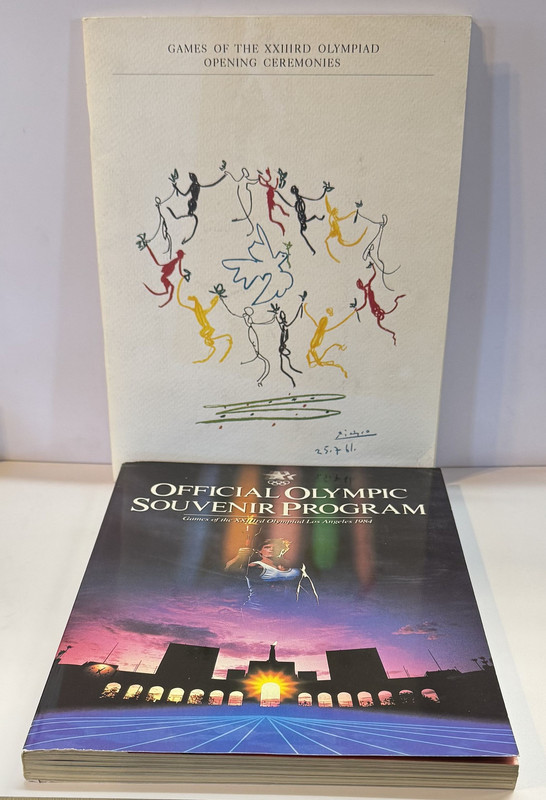 Games Of The XXIIIRD Olympiad Opening Ceremony & Official Olympic Souvenir Program. 2 Volume Set.