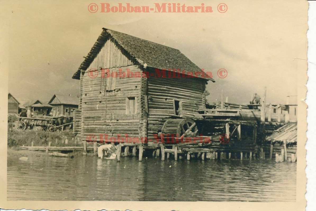 Foto Russland Kamenka alte Wassermühle Mühle water mill Wehrmacht 1941