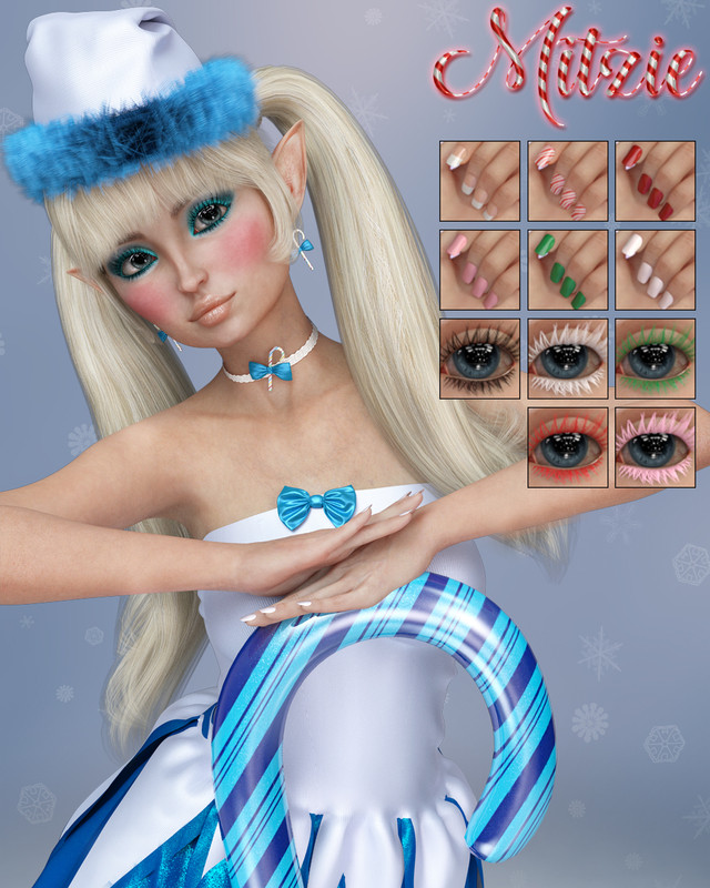 Mitzie and Mitzie Jewelry for Genesis 8 Female 2 FullLook