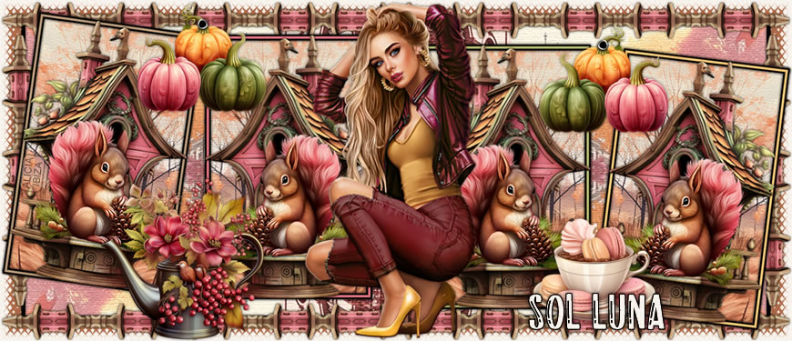 Ardilla y Calabazas solluna