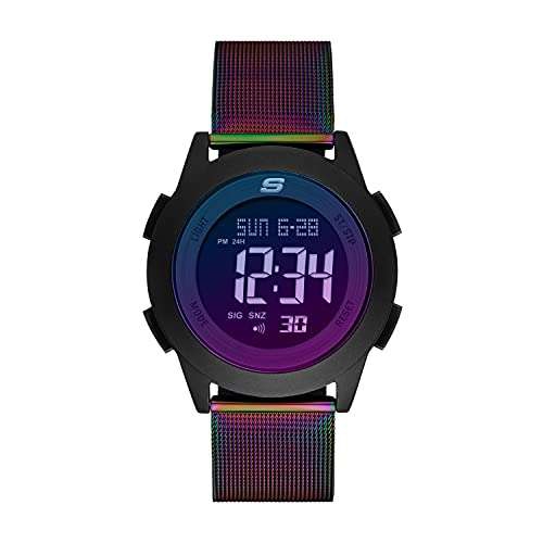 Amazon: Skechers Men's Rosencrans Quartz Plastic and Silicone Sports, Reloj