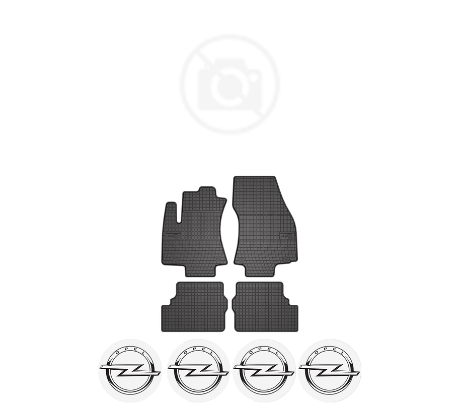 Set covorase presuri OPEL ZAFIRA A din 2014-2019, auto, din cauciuc thermoplastic, 4 Stickere auto cu OPEL