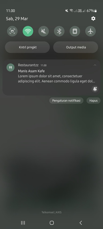 Schedule Push Notification (Dark Mode)