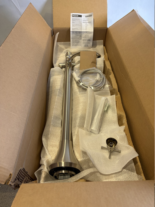 MOEN WYNFORD 655BN 1H FLOOR MOUNT TUB FILLER FAUCET 1.75GPM BRUSHED NICKEL