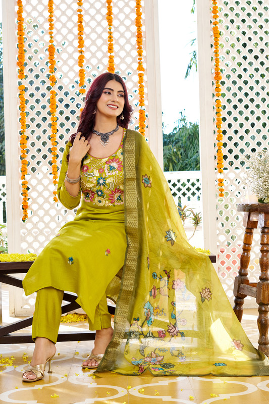SETSUF PARAMPARA OLIVE GREEN 2