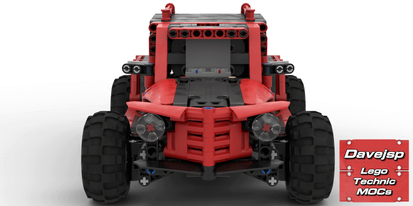 RC Lego Technic SUV MOC using Power Functions elements