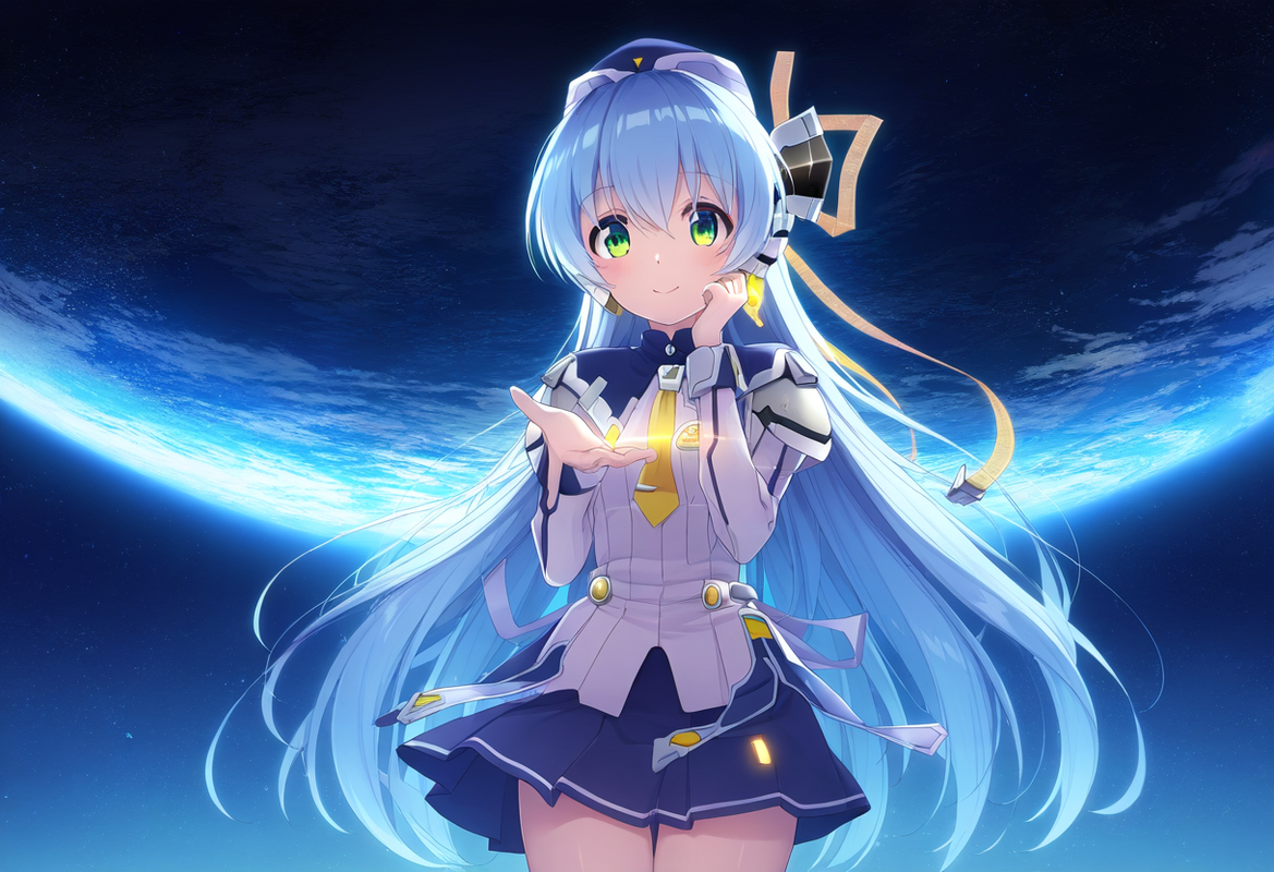 1girl, school uniform, straight hair, Hoshino Yumemi (planetarian), School room  s-2599387578