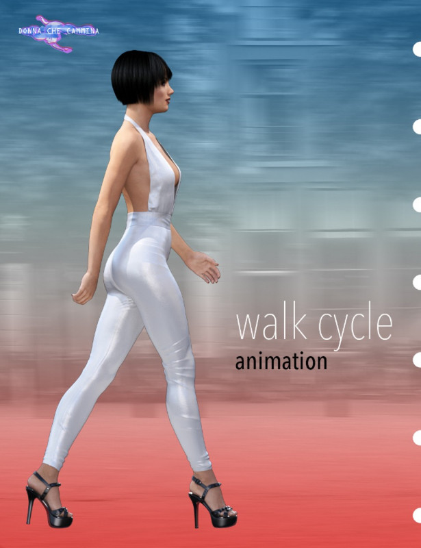 00 main fashion walk cycle daz3d