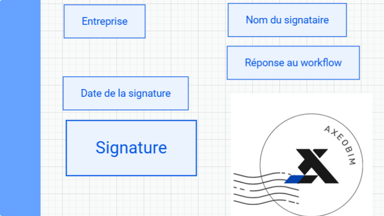 Interface de signature électronique Axeobim