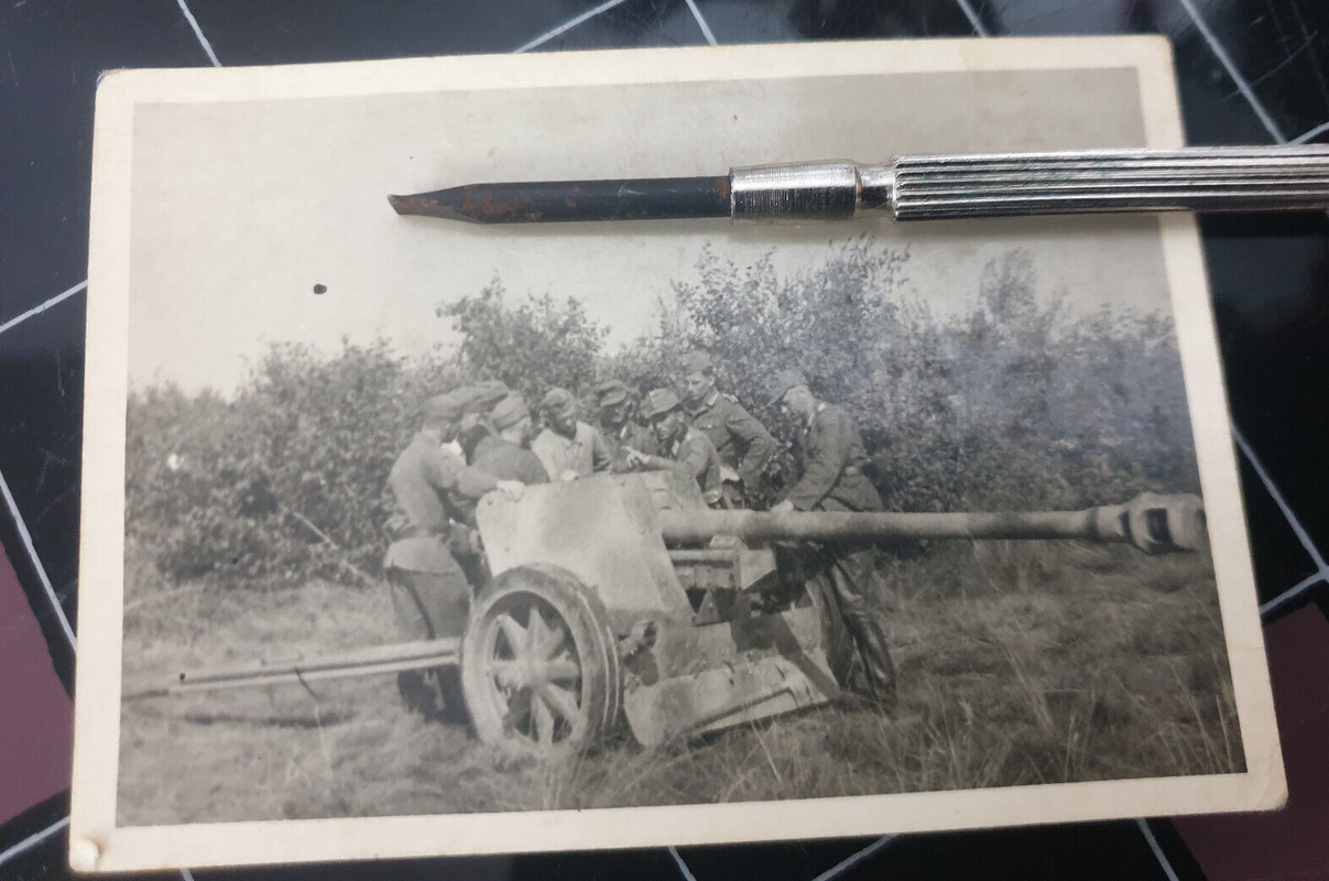 Foto Geschütz Infanterie Top Zustand Einzelstück
