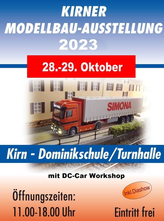 28./29. Oktober Modellbau-Ausstellung in Kirn an der Nahe Kirn-2023
