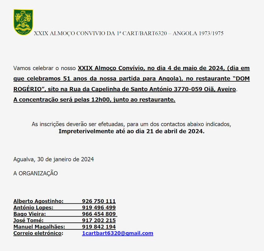 Anúncio do evento de 2024