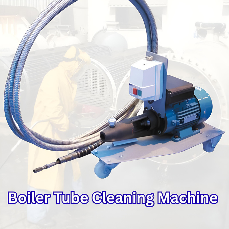 boiler tube cleaning machine for removing soot and scale deposits